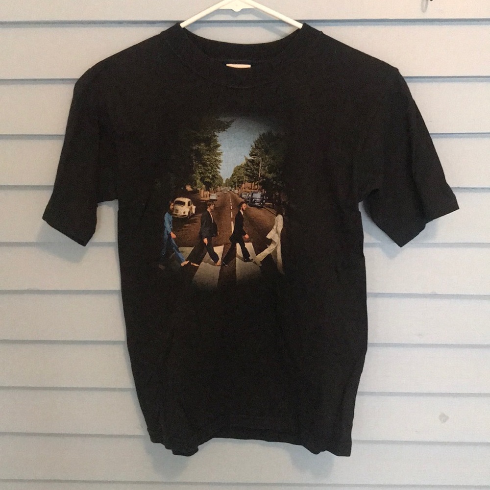 2 for $15/ Beatles Abbey Road black fitted tee